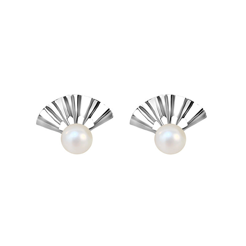 classical fan-shaped earrings settings