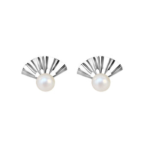 classical fan-shaped earrings settings