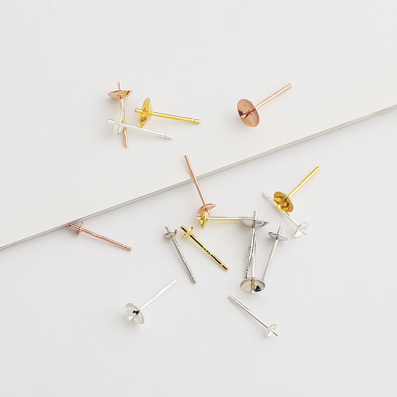 10pcs 3-8mm S925 Sterling Silver Earring Backs