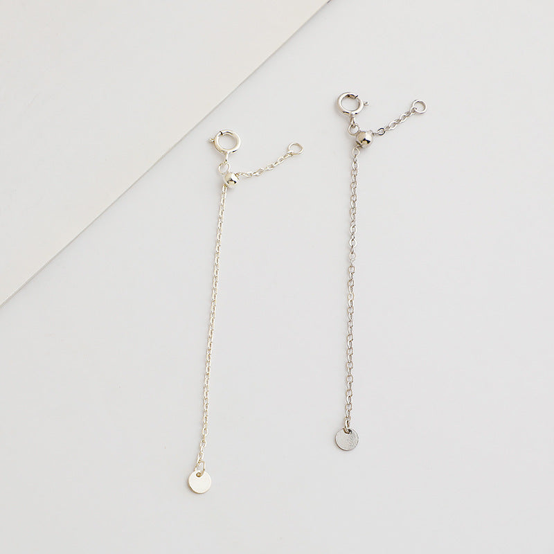 10pcs 8cm S925 Sterling Silver Cross Extension Chain