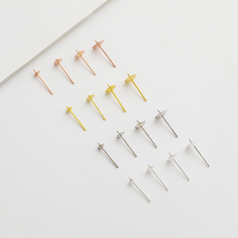 10pcs 3-8mm S925 Sterling Silver Earring Backs