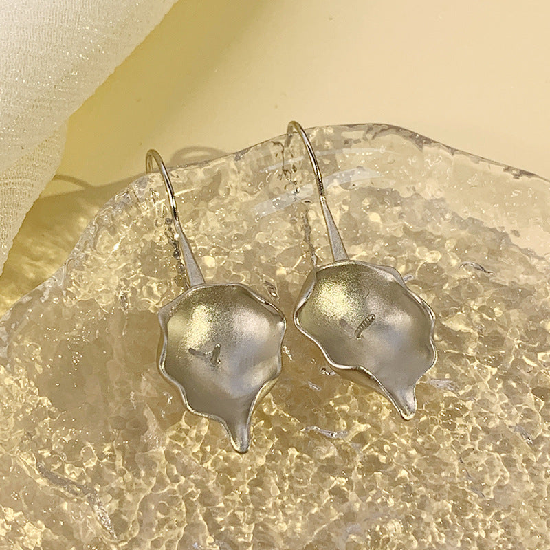 Leaf pearl earring setting