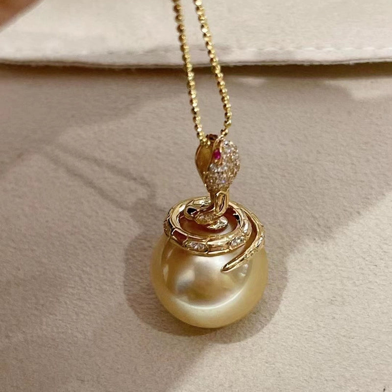 S925 Sterling Silver Snake Pendant Setting