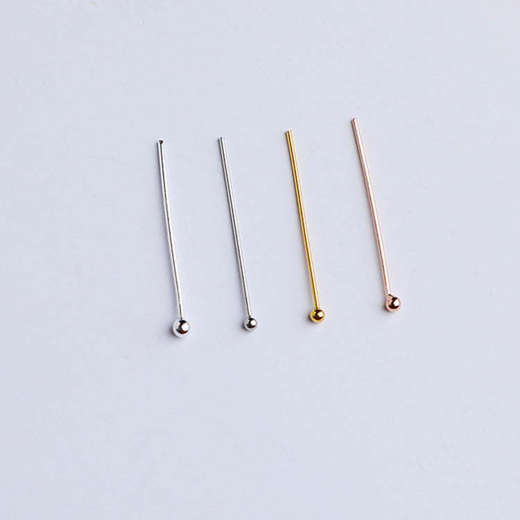 10pcs 20-40mm S925 Sterling Silver Ball Head Needles