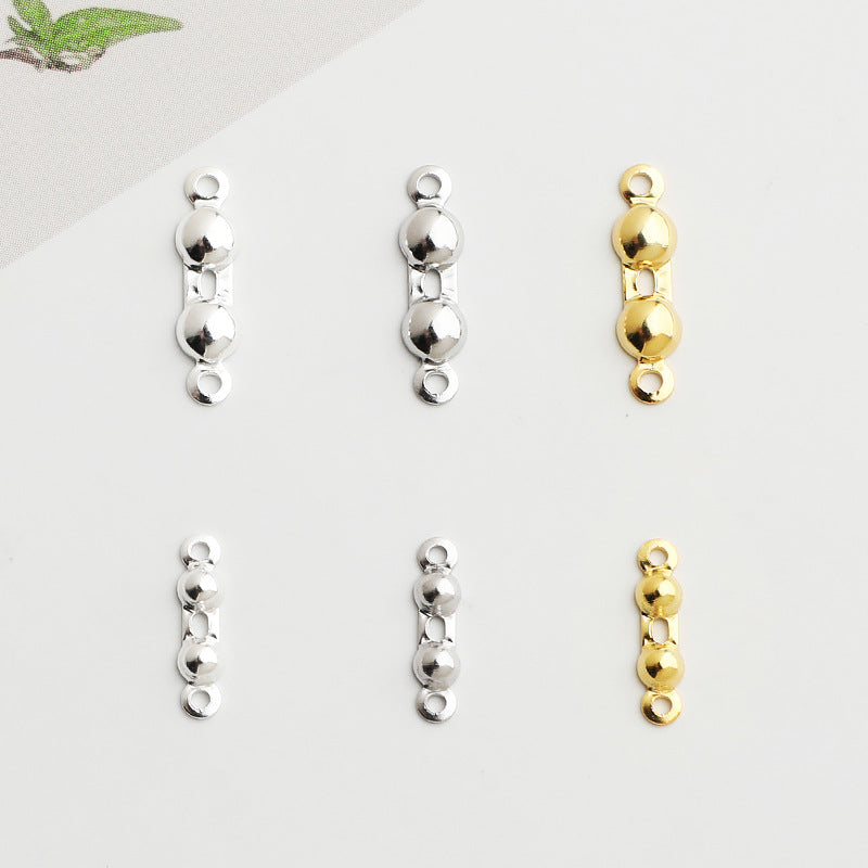 10pcs Double Ball Connector Clasp -2.5,3.5mm