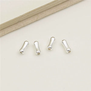 S925 sterling silver bamboo tube spacer