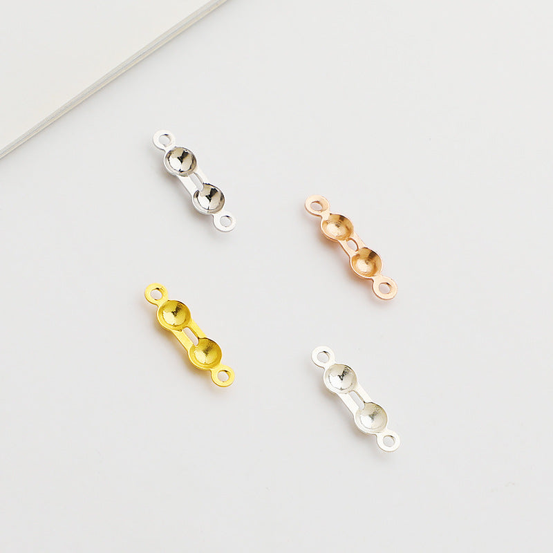 10pcs Double Ball Connector Clasp -2.5,3.5mm