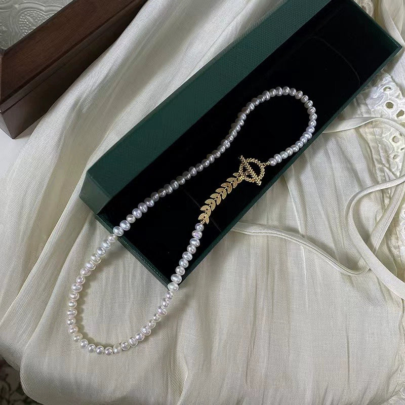 S925 Sterling Silver Wheat Ear Clasp for Necklace Bracelet