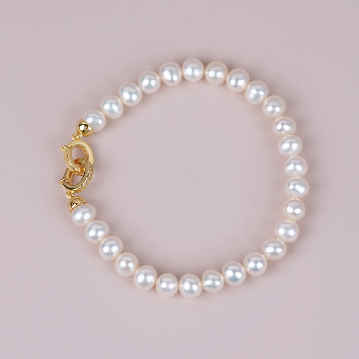 S925 Sterling Silver Double Circle Clasp for Jewelry Making