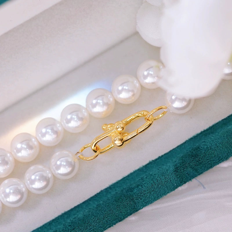 S925 Sterling Silver Interlock U Shape Clasp for Jewelry Making