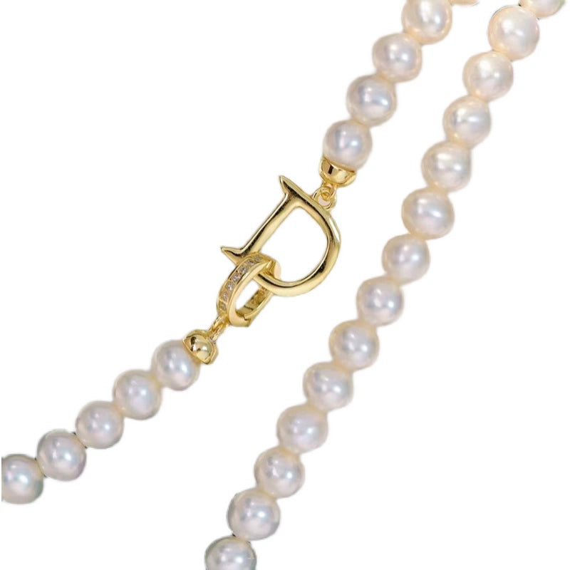 S925 Sterling Silver D Buckle Clasp