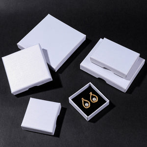 10pcs vintage brown slim jewelry box for rings earrings necklace, multi color jewelry gift boxes for packaging, custom logo available