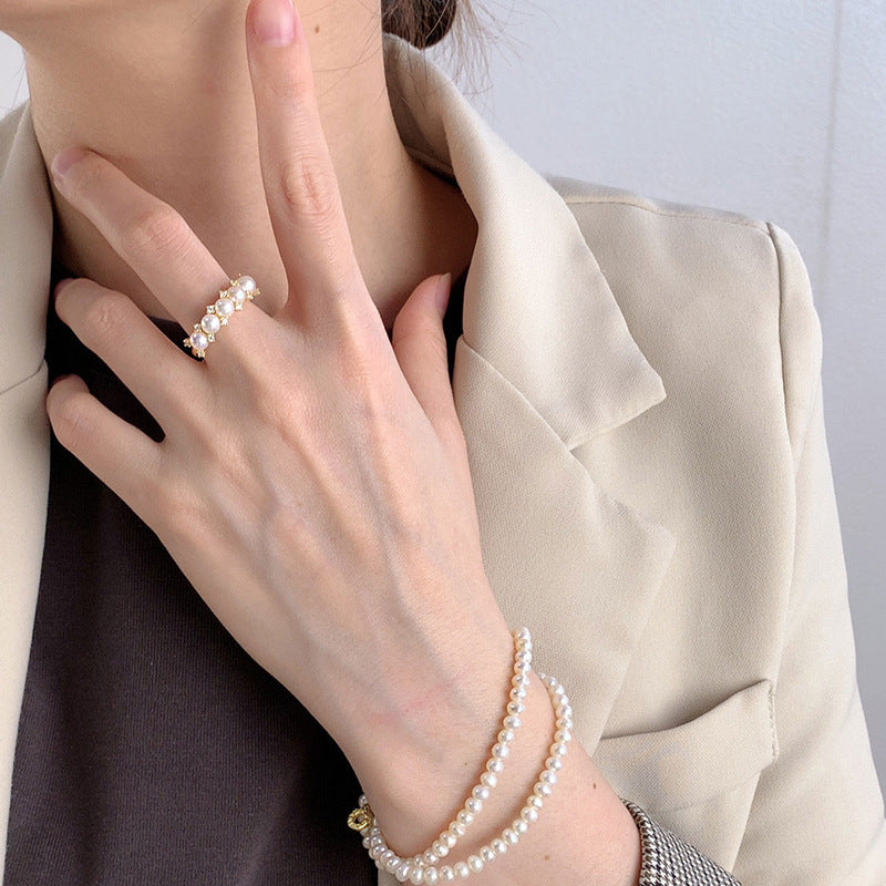 Balance beam pearl setting