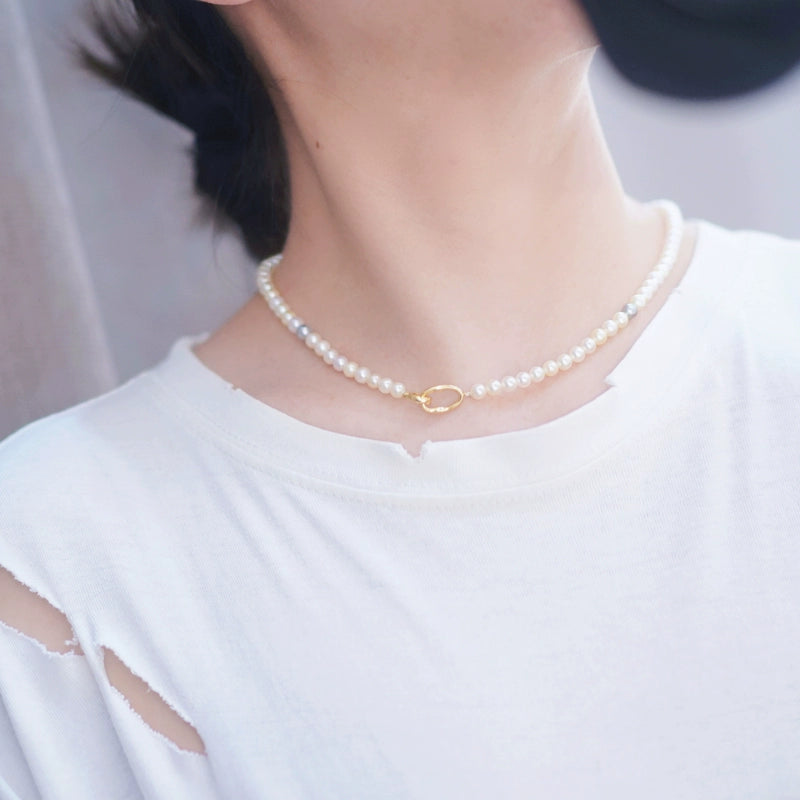 S925 Sterling Silver Oval and Rectangular Clasp for Pearl Necklace Bracelet