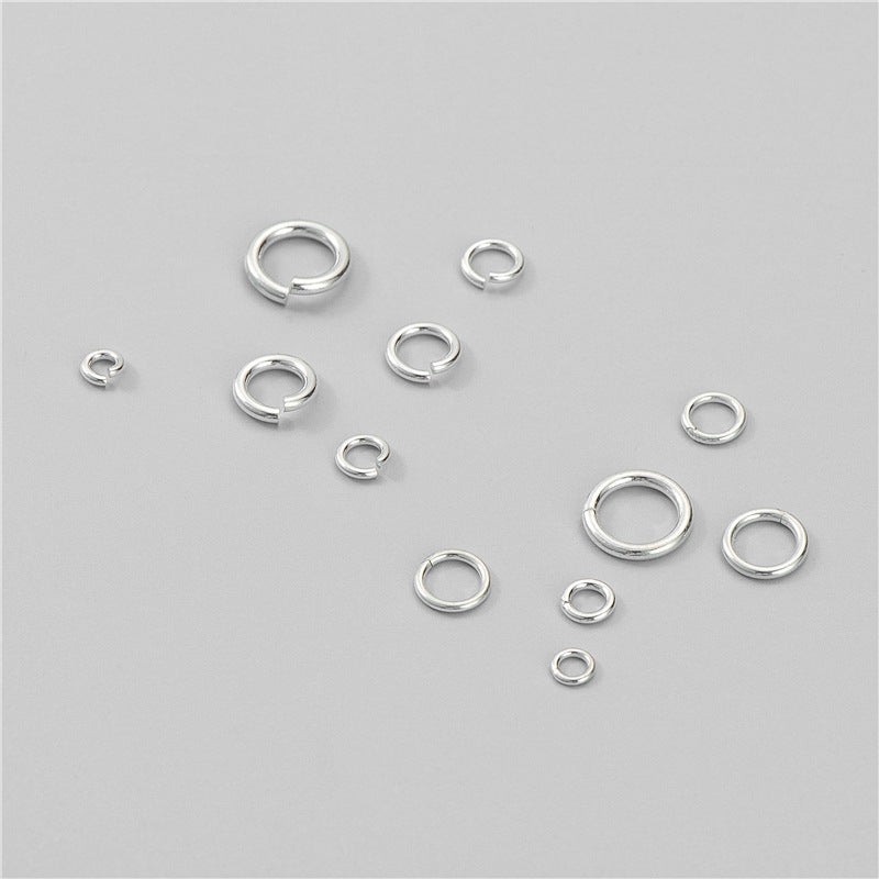 3-10mm 20pcs S925 Sterling Silver Open & Closed Jump Ring Accessories