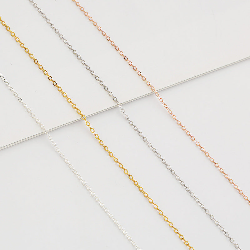 S925 Sterling Silver Cross Chain Necklace