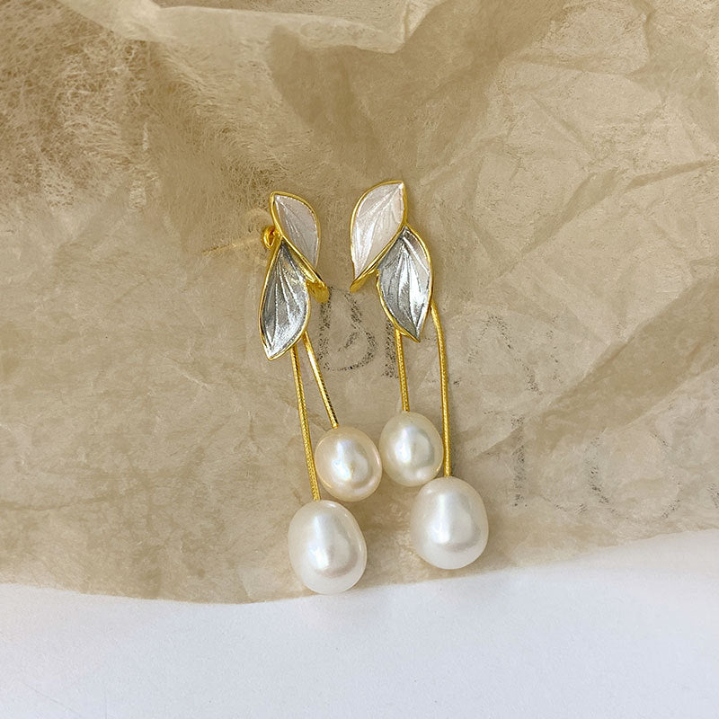 long leaf tassel earrings settings