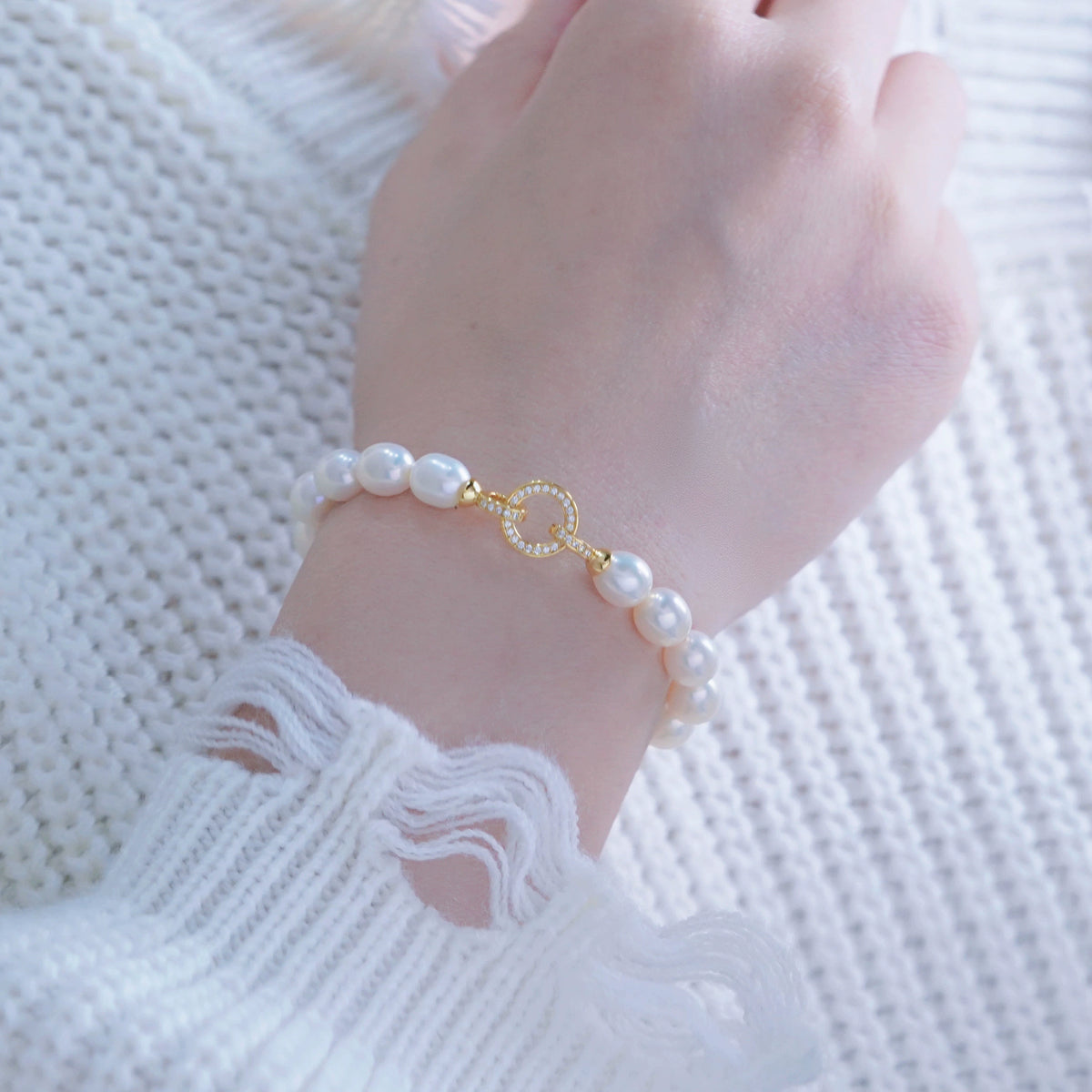 S925 Sterling Silver Circle Sweater Clasp for Jewelry Making