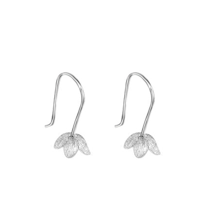 Brushed Flower Earring Hook settings