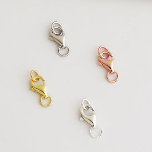 S925 Sterling Silver Lobster Clasps (4 Sizes) - Gold/Silver Plated Jewelry Findings