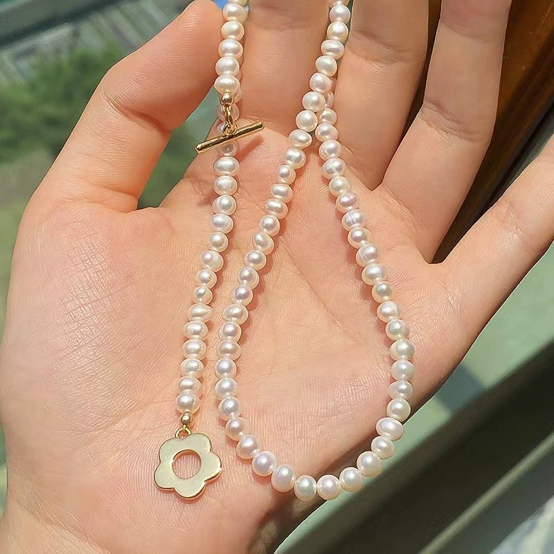 S925 Sterling Silver Small Flower OT Clasp for Jewelry Making