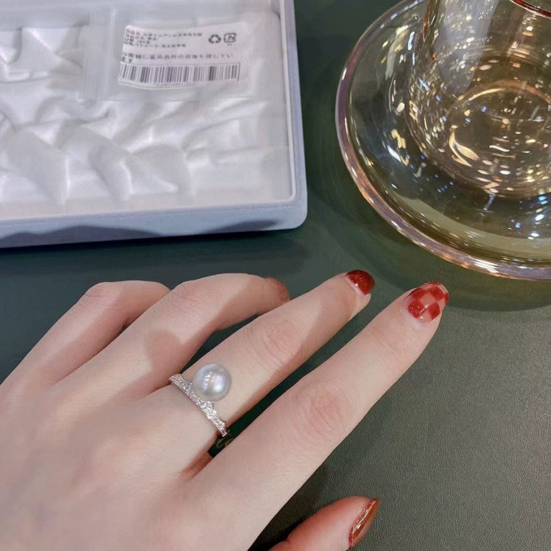 S925 Sterling Silver Pearl Ring Setting