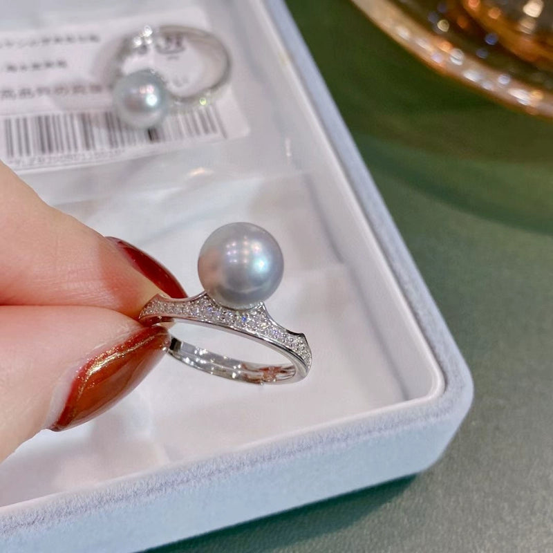 S925 Sterling Silver Pearl Ring Setting