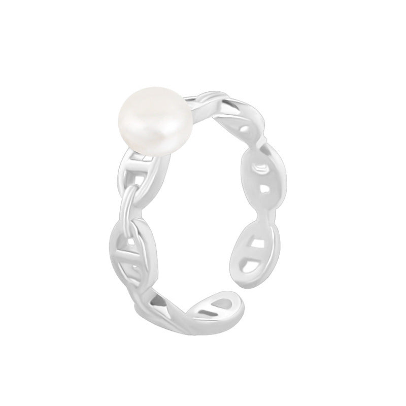 Daily wear pearl ring setting