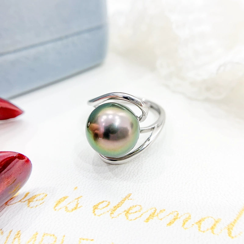 S925 Sterling Silver or Gold Pearl Ring Setting