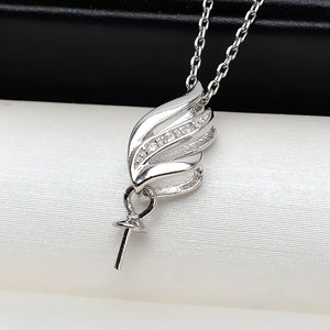 S925 silver pendant pearl setting