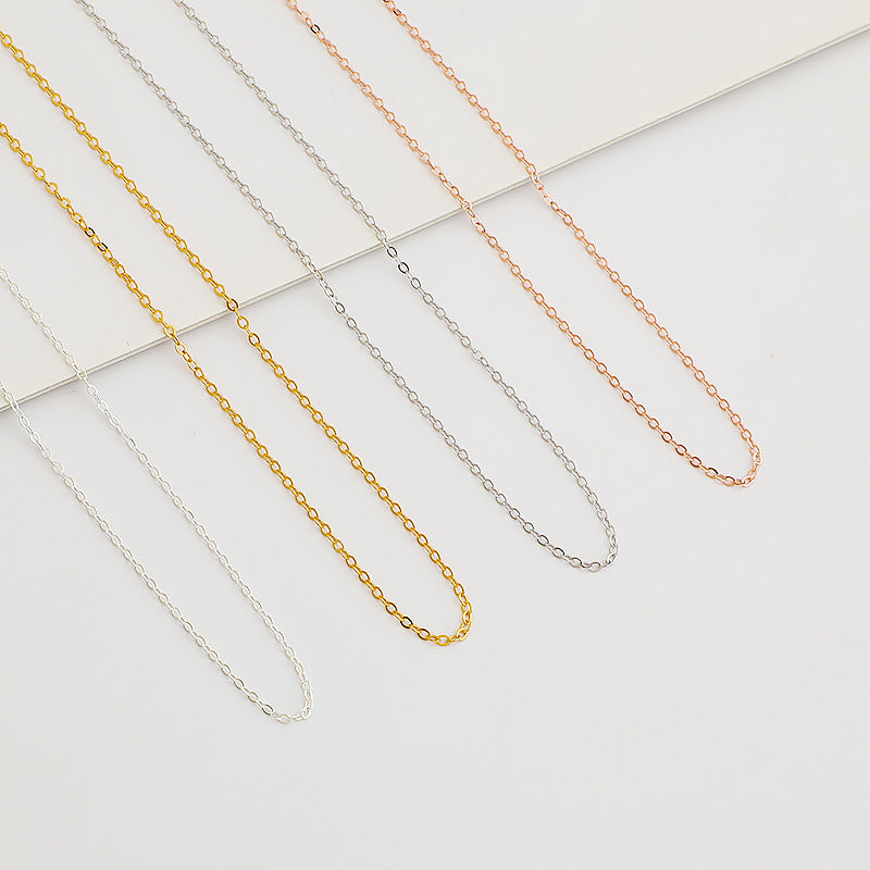 S925 Sterling Silver Cross Chain Necklace