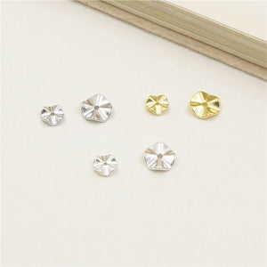 10pcs Wave Spacer Disc Beads for Jewelry Making