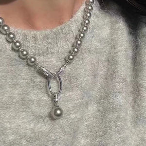 S925 Sterling Silver Oval Double Row Clasp for Charm Bracelet Necklace