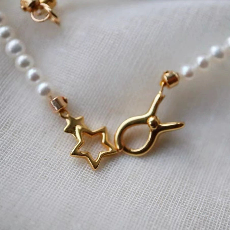 S925 Sterling Silver Five-Pointed Star Buckle