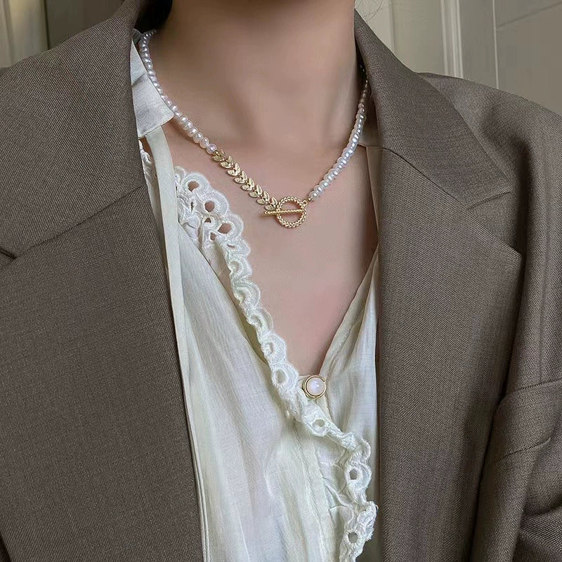 S925 Sterling Silver Wheat Ear Clasp for Necklace Bracelet