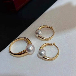 Sterling silver earrings and ring setting