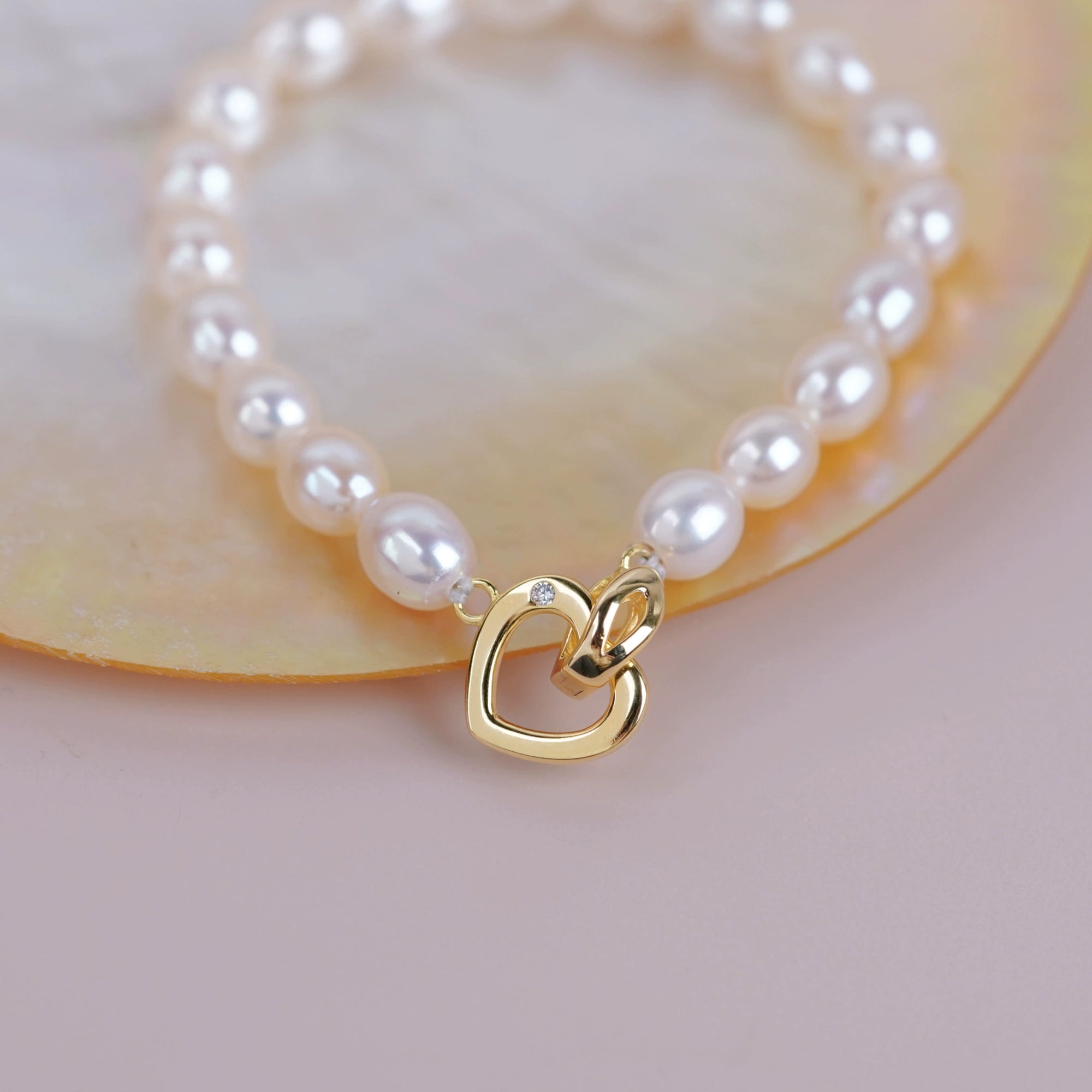 S925 sterling silver love heart clasp
