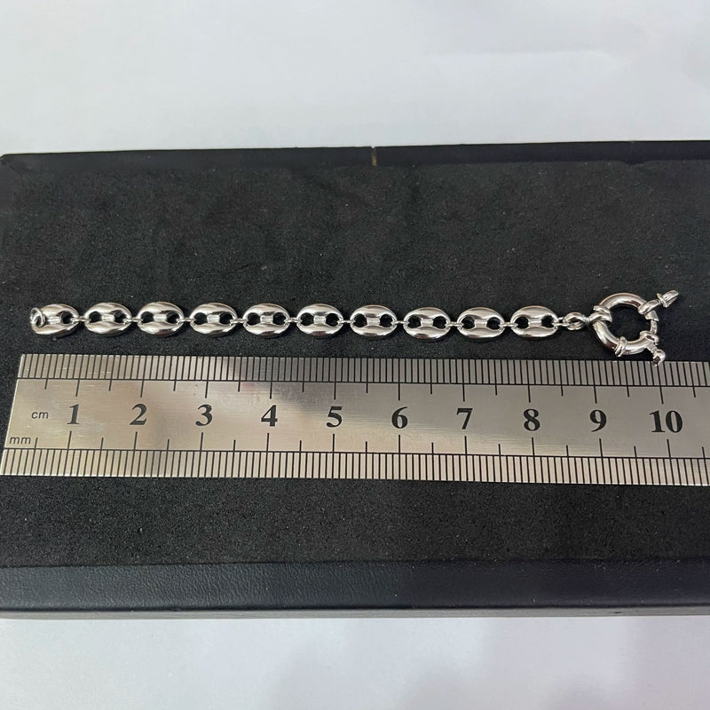 S925 sterling silver half chain buckle