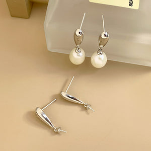 water drop pearl earrings settings