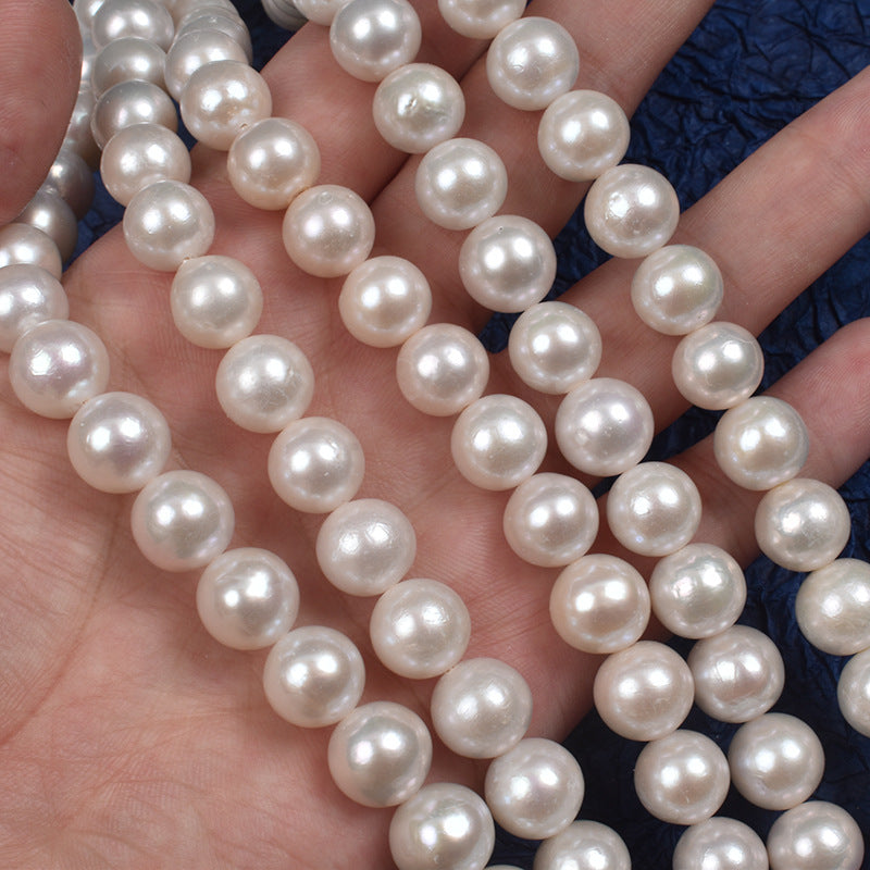 4A 11–12mm Near-Round Edison Freshwater Pearls, High Luster Beads
