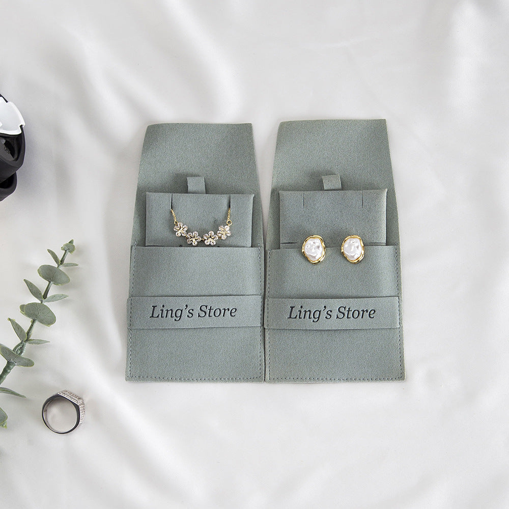 20pcs 12 color jewelry pouch set 8x8cm with 6x6cm holder, multi color suede jewelry packaging for earrings rings necklaces