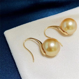 925 Sterling Silver Earring Setting, Pearl Excluded, Fits 8-12mm Half Drilled Pearls (0.9-1.0mm Hole), Drop Earring Mounting Supply