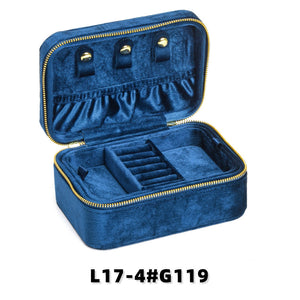 Velvet Travel Jewelry Case, Portable Zipper Organizer for Rings, Earrings & Necklaces, Bridesmaid Gift, Travel Accessory