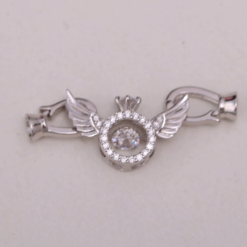 S925 Sterling Silver Angel Clasp for Jewelry Making