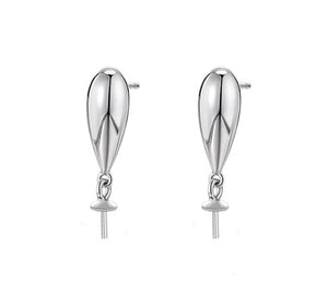 water drop pearl earrings settings