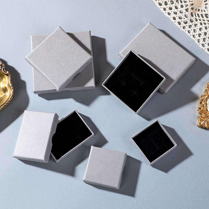 10pcs vintage brown slim jewelry box for rings earrings necklace, multi color jewelry gift boxes for packaging, custom logo available