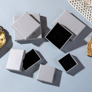 10pcs vintage brown slim jewelry box for rings earrings necklace, multi color jewelry gift boxes for packaging, custom logo available