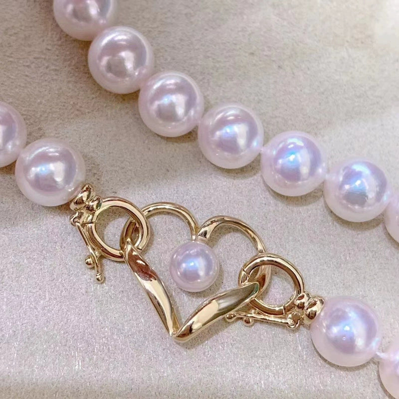 S925 Sterling Silver Heart Sweater Necklace Clasp for Jewelry Making