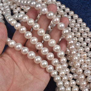 4A 11–12mm Near-Round Edison Freshwater Pearls, High Luster Beads