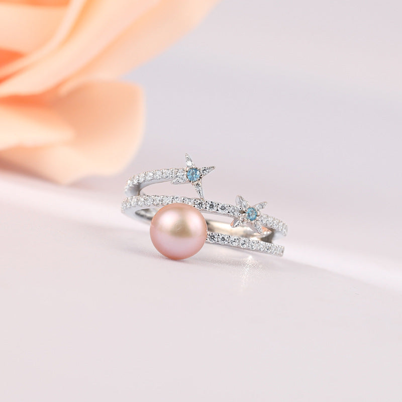 Star pearl ring setting